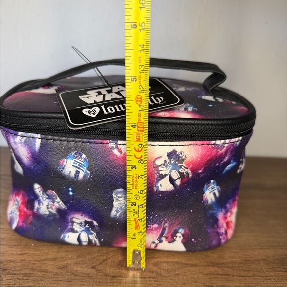 Loungefly Star Wars Galaxy Print Vanity Train Case w/ Mirror Torrid Exclusive - Picture 8 of 12